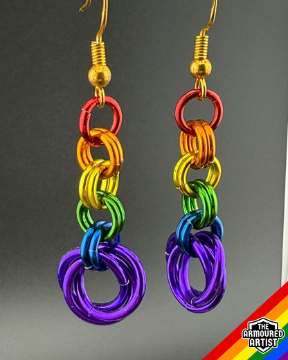 Rainbow (Classic Flag) Dangling Earrings