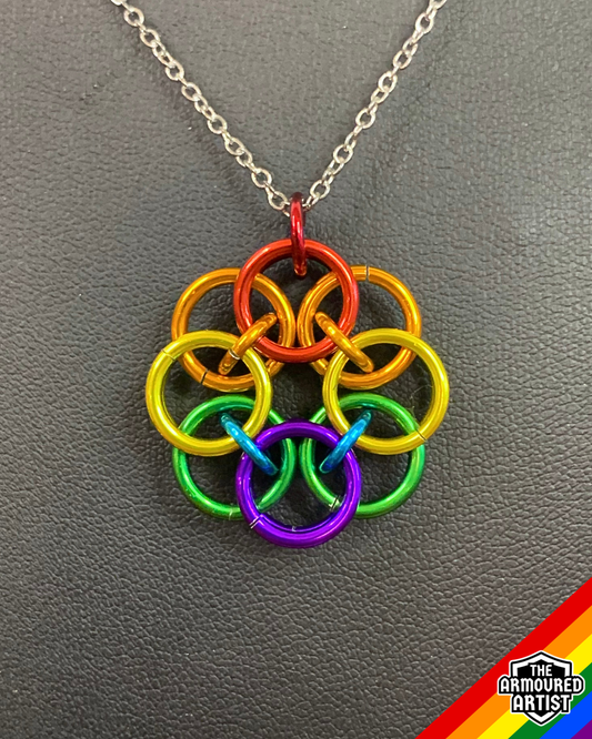 Rainbow (Classic Flag) Helmchain Necklaces