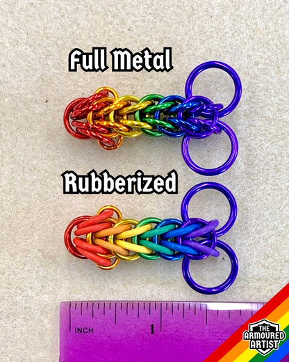 Rainbow (Classic Flag) Pocket Rocket Keychains/Necklaces