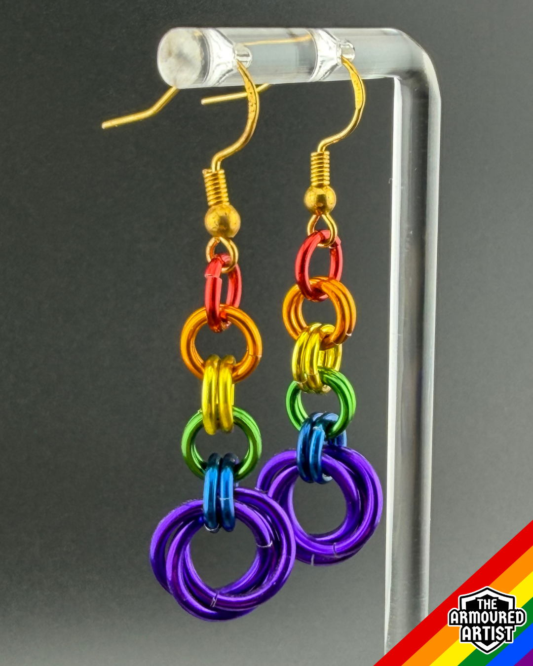 Rainbow (Classic Flag) Dangling Earrings