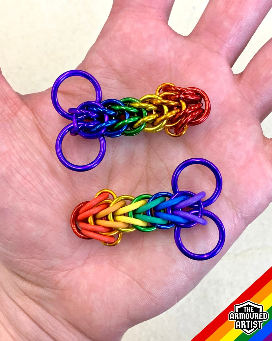 Rainbow (Classic Flag) Pocket Rocket Keychains/Necklaces