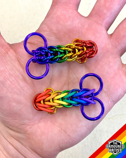 Rainbow (Classic Flag) Pocket Rocket Keychains/Necklaces