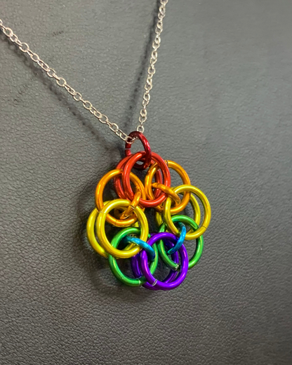 Rainbow (Classic Flag) Helmchain Necklaces