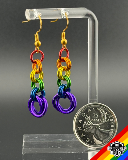 Rainbow (Classic Flag) Dangling Earrings