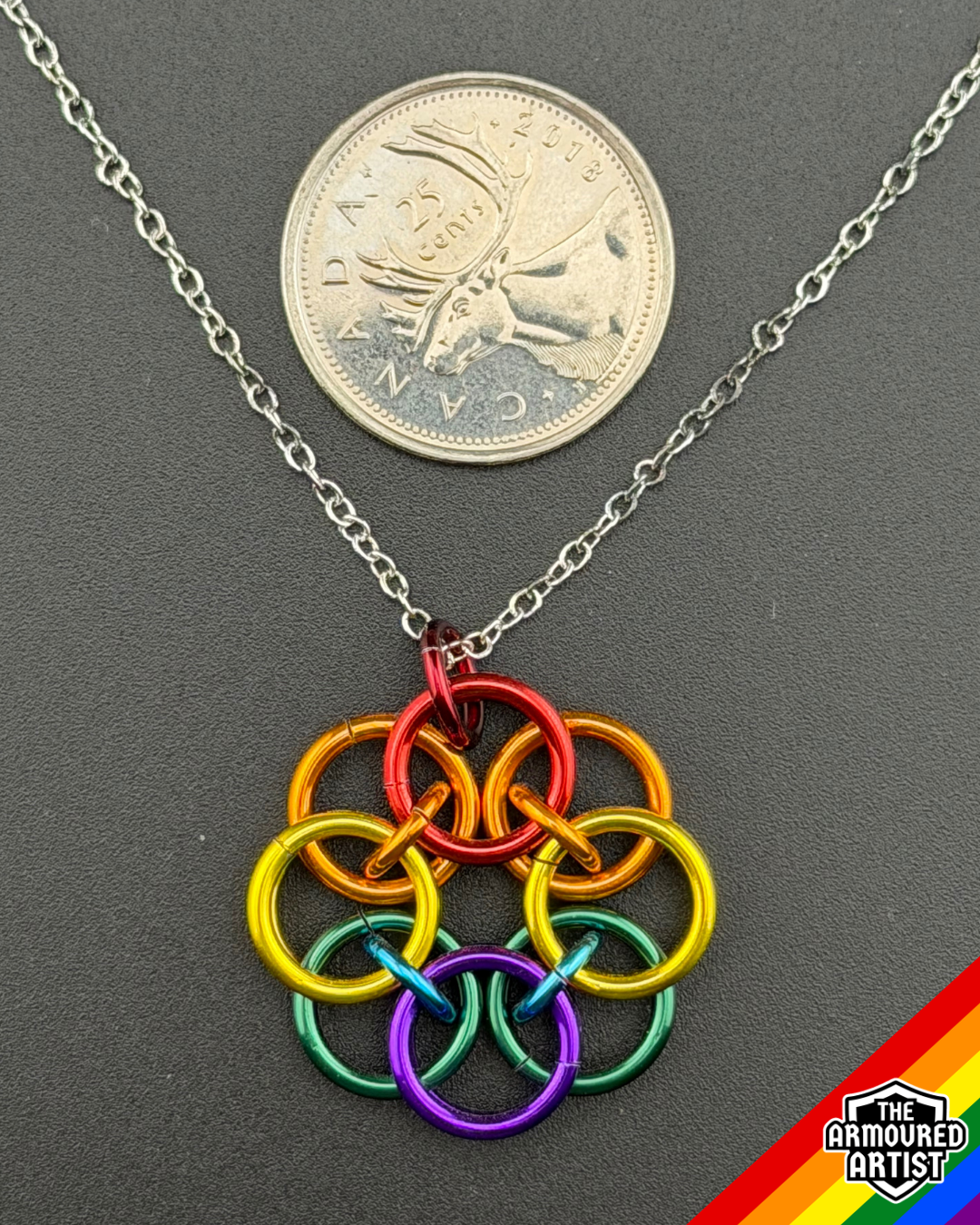Rainbow (Classic Flag) Helmchain Necklaces