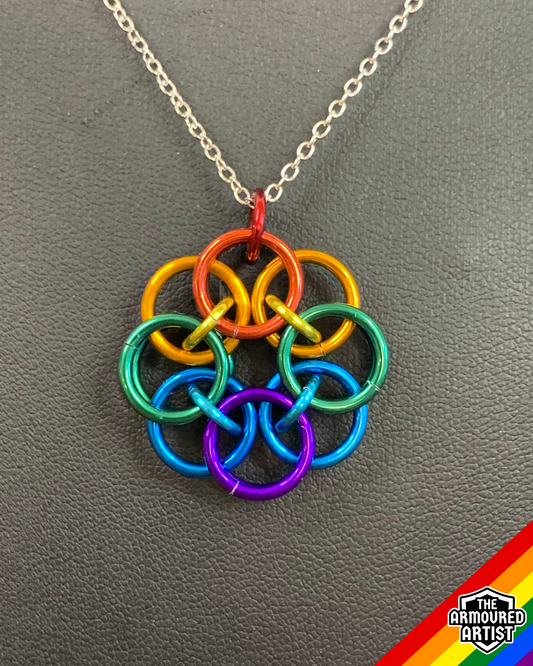 Rainbow (Classic Flag) Helmchain Necklaces
