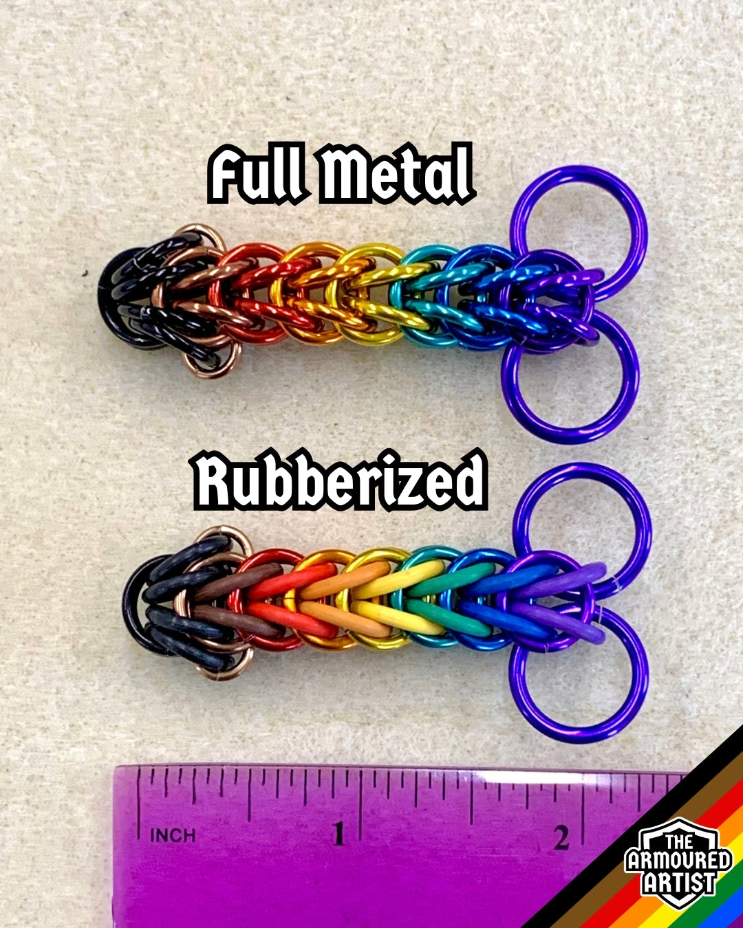Rainbow (Philadelphia Flag) Pocket Rocket Keychains/Necklaces