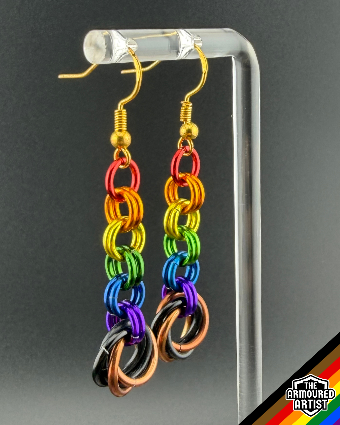 Rainbow (Philadelphia Flag) Dangling Earrings