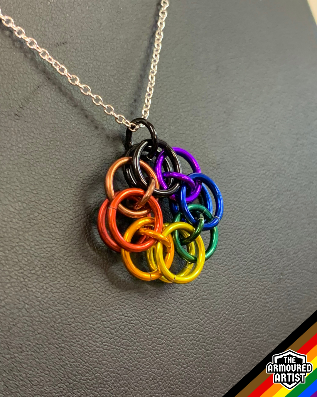 Rainbow (Philadelphia Flag) Helmchain Necklaces
