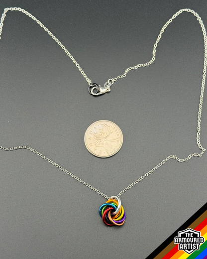 Rainbow (Philadelphia) Spiral Chainmail Necklaces