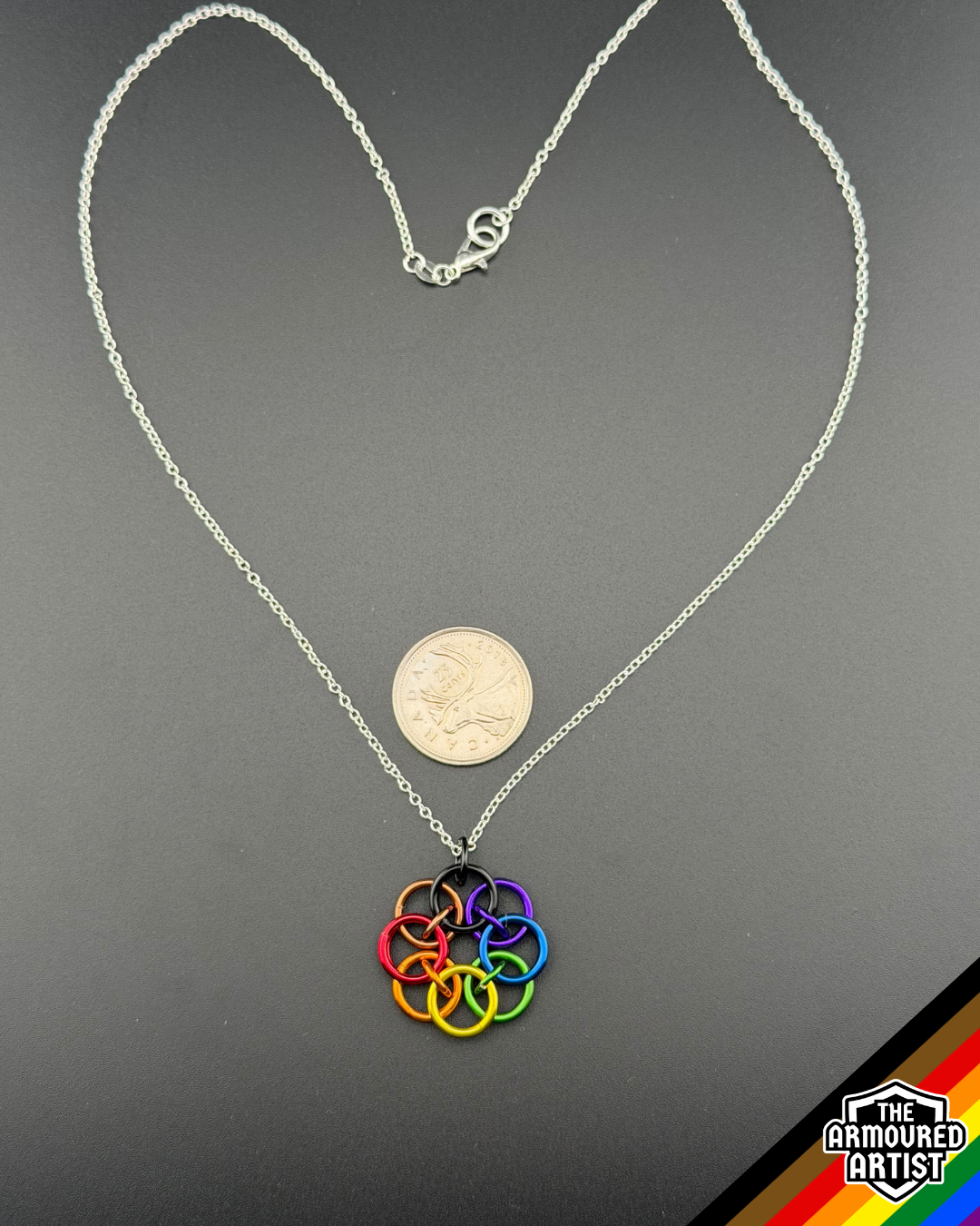 Rainbow (Philadelphia Flag) Helmchain Necklaces