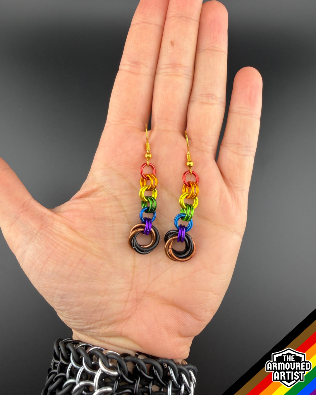 Rainbow (Philadelphia Flag) Dangling Earrings