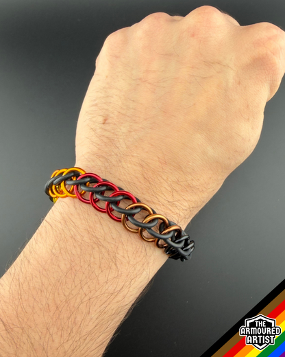 Rainbow (Philadelphia Flag) Stretchy Chainmail Bracelets