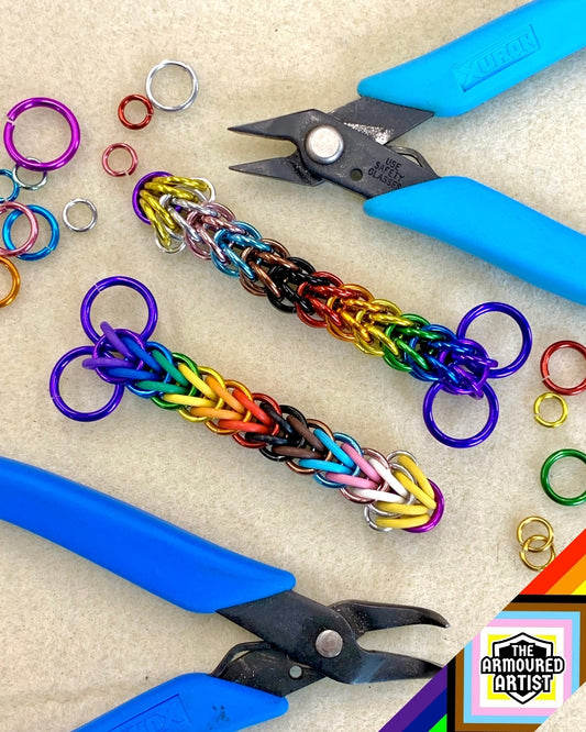 Rainbow (Progress Flag) Pocket Rocket Keychains/Necklaces