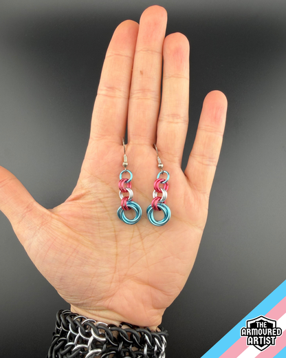 Transgender (Vivid Pink) Dangling Earrings