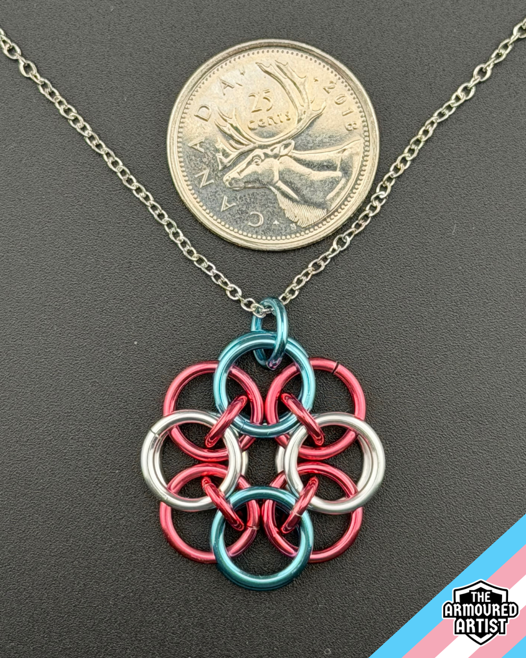 Transgender (Vivid Pink) Helmchain Necklaces