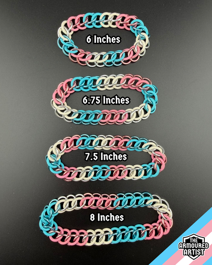 Transgender Stretchy Chainmail Bracelets