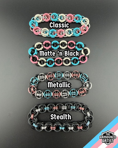 Transgender Stretchy Helmchain Bracelets