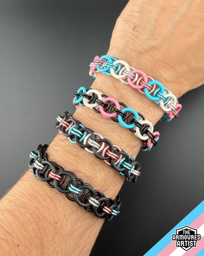 Transgender Stretchy Helmchain Bracelets