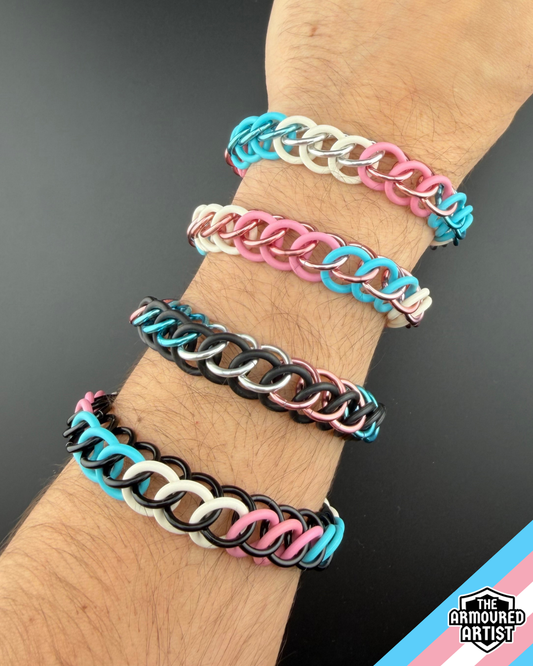 Transgender Stretchy Chainmail Bracelets