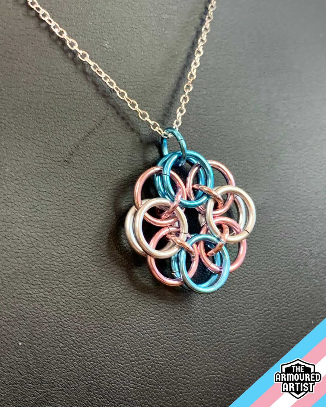 Transgender (Pastel Pink) Helmchain Necklaces