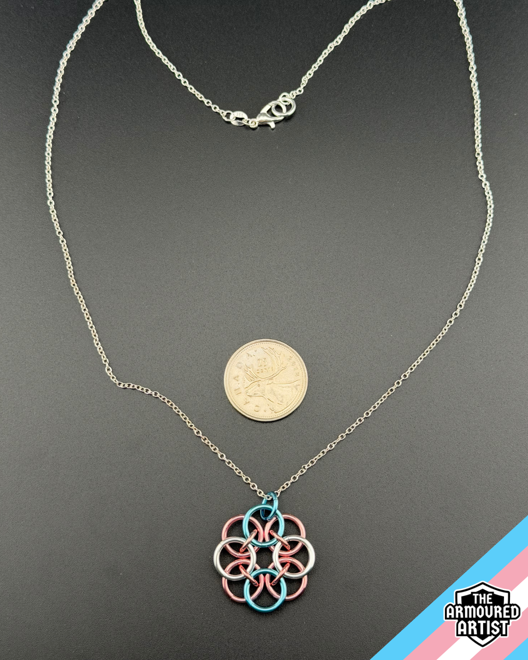 Transgender (Pastel Pink) Helmchain Necklaces