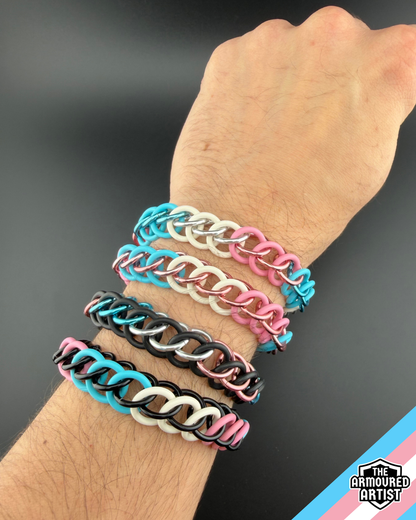 Transgender Stretchy Chainmail Bracelets