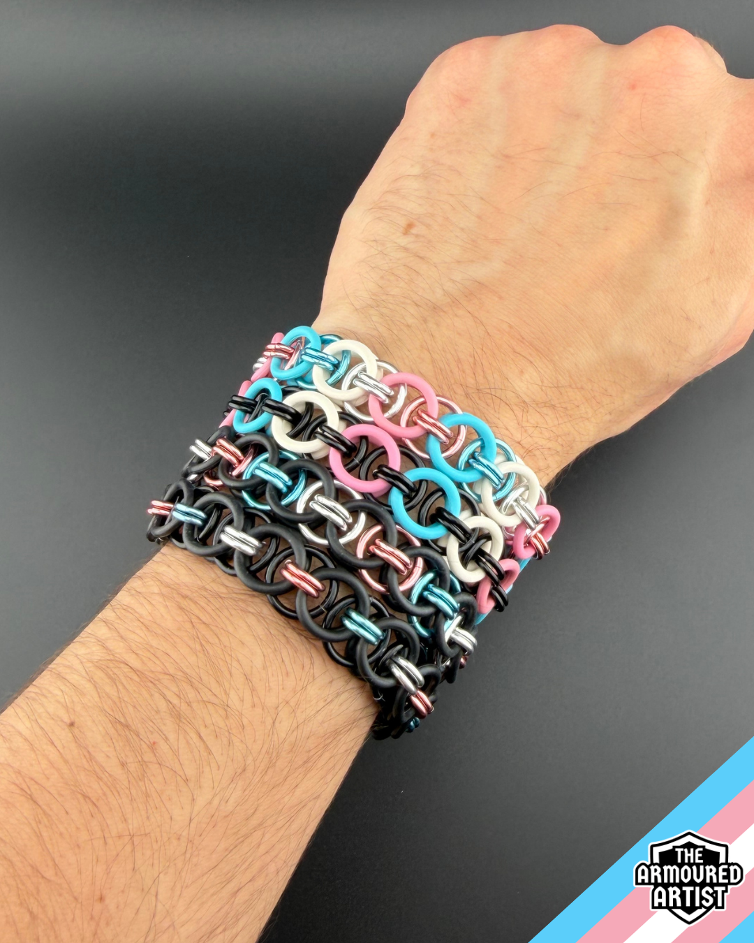 Transgender Stretchy Helmchain Bracelets