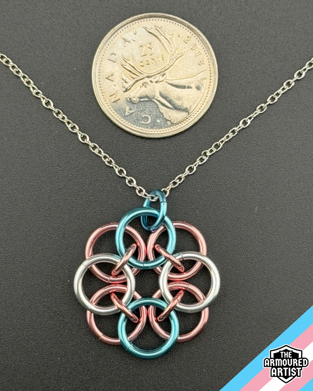 Transgender (Pastel Pink) Helmchain Necklaces