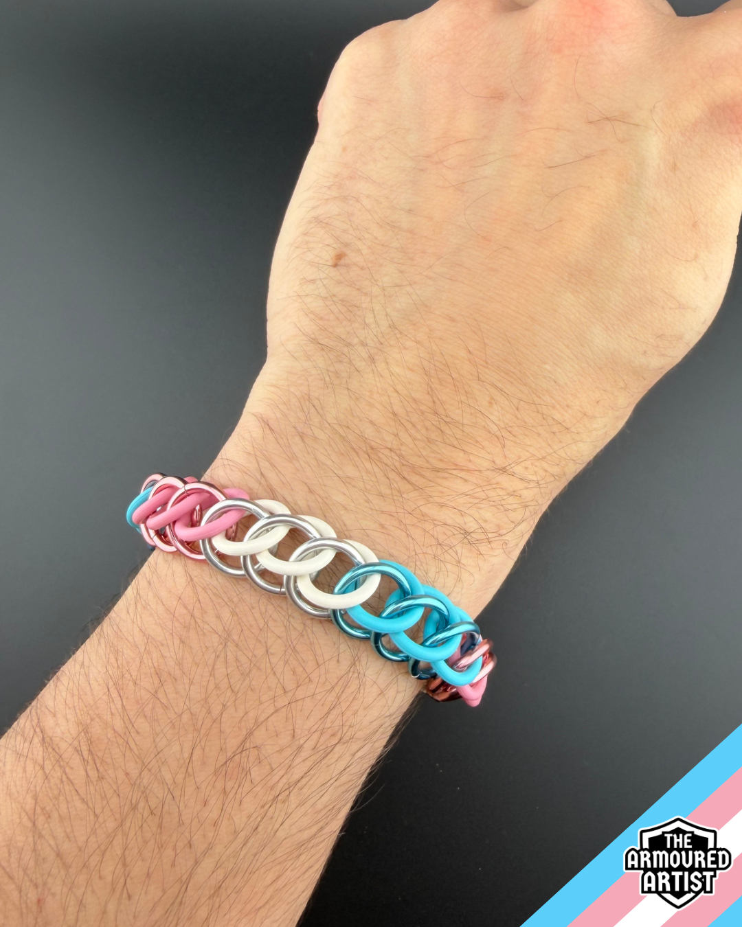 Transgender Stretchy Chainmail Bracelets