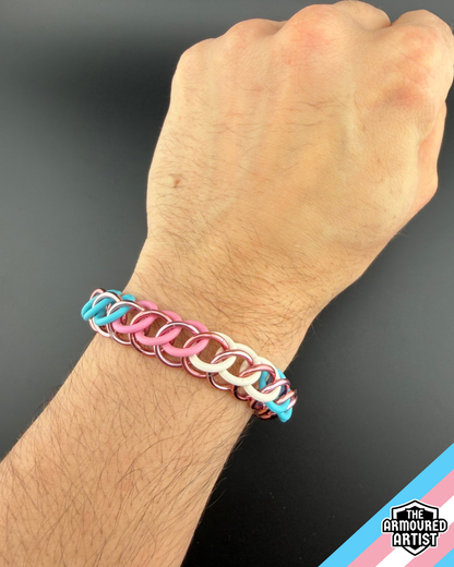 Transgender Stretchy Chainmail Bracelets