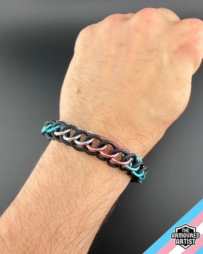 Transgender Stretchy Chainmail Bracelets