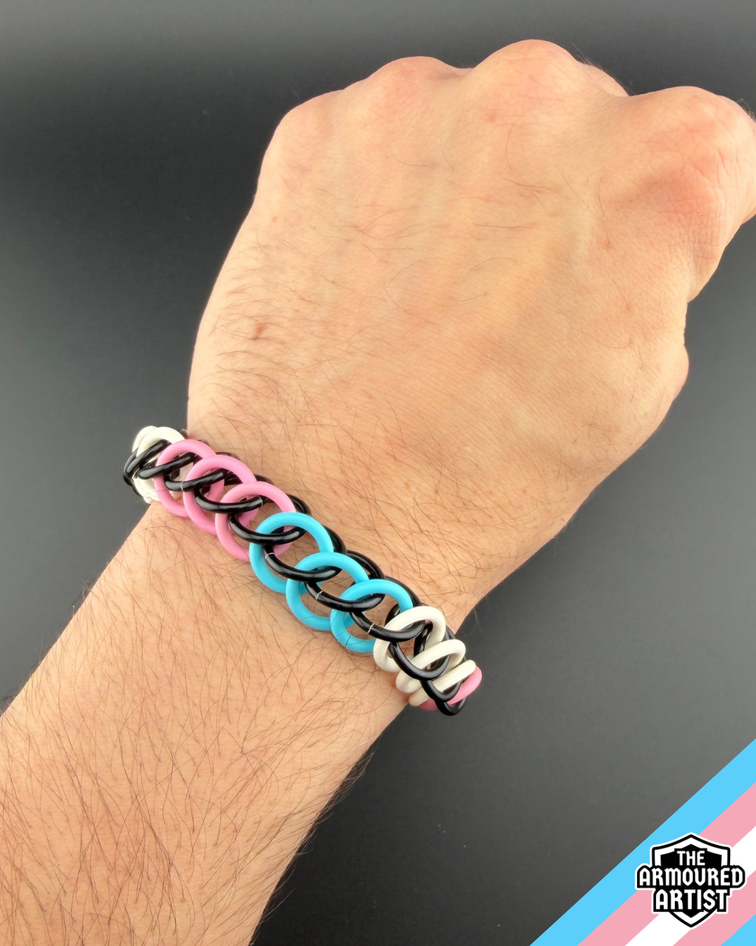 Transgender Stretchy Chainmail Bracelets