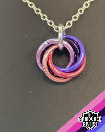 Omnisexual Spiral Chainmail Necklaces