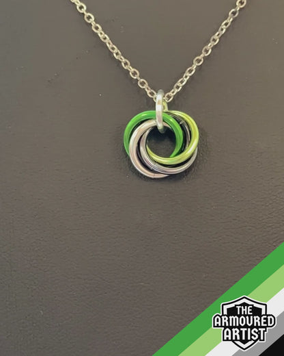Aromantic Spiral Chainmail Necklaces