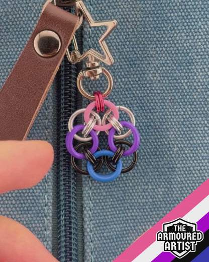 Genderfluid Flexible Helmchain Keychains