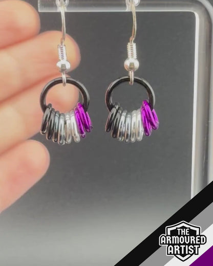 Asexual Small Ringlette Earrings