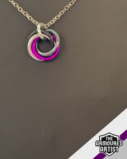 Demisexual Spiral Chainmail Necklaces
