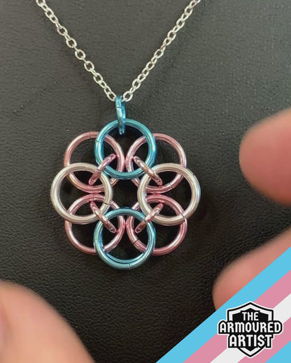 Transgender (Pastel Pink) Helmchain Necklaces