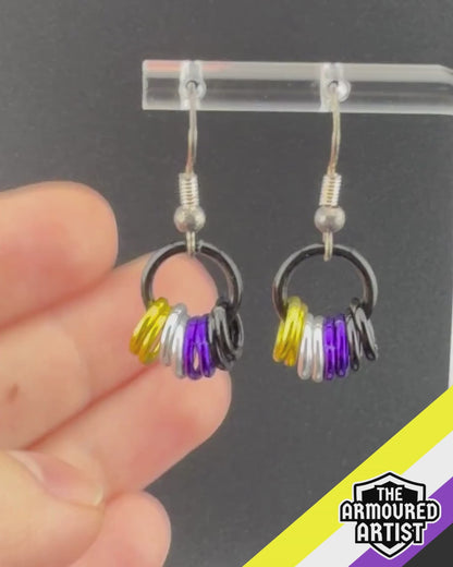 Nonbinary Small Ringlette Earrings