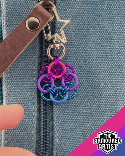 Bisexual Flexible Helmchain Keychains