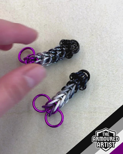Asexual Pocket Rocket Keychains/Necklaces