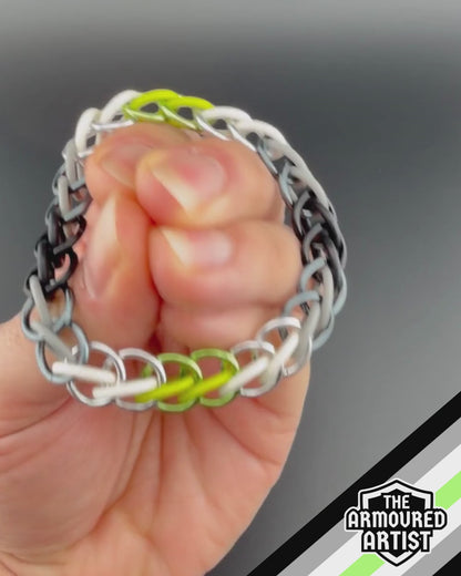 Agender Stretchy Chainmail Bracelets