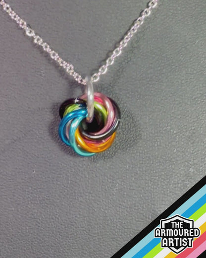 Queer Spiral Chainmail Necklaces