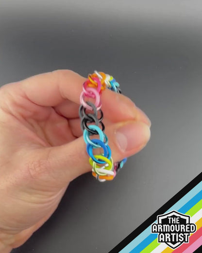 Queer Stretchy Chainmail Bracelets