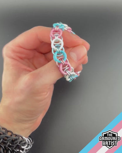 Transgender Stretchy Helmchain Bracelets
