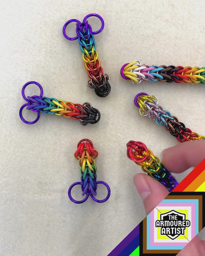 Rainbow (Philadelphia Flag) Pocket Rocket Keychains/Necklaces