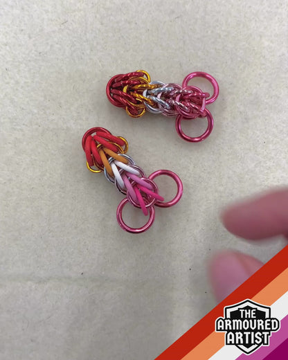 Lesbian Pocket Rocket Keychains/Necklaces