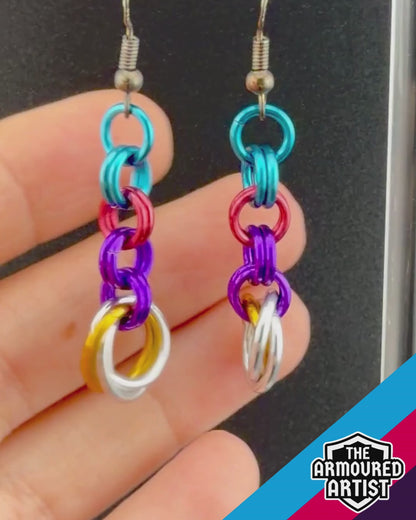 Polyamory (New Flag) Dangling Earrings