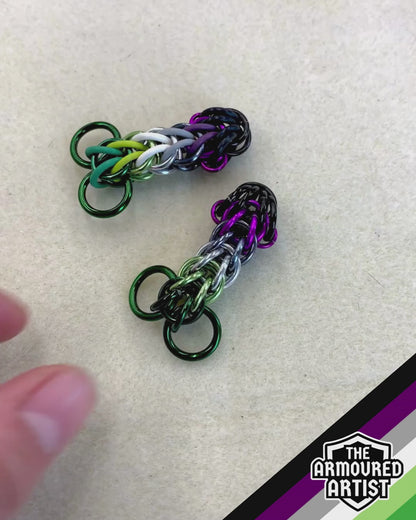 AroAce (Alternative Flag) Pocket Rocket Keychains/Necklaces
